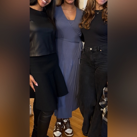 H&M Blue nursing Wrap Dress - Picture 4 of 4